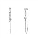 ORECCHINI PENDENTI CON CATENELLA E ZIRCONI MULTIFORMA COLORATI - YC2660C891