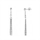 ORECCHINI PENDENTI A GOCCIA CON ZIRCONE CUORE E TRE CATENINE - YC2660C926