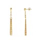 ORECCHINI PENDENTI A GOCCIA CON ZIRCONE CUORE E TRE CATENINE - YC2660C926