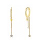 ORECCHINI STELLA A CERCHIO CON TRE PENDENTI - YC2668C974