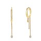 ORECCHINI MAGLIA MARINA A CERCHIO CON TRE PENDENTI - YC2668C976