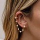 ORECCHINI A CATENA CON EAR CUFF E PUNTI LUCE - YC2672C885