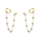 ORECCHINI A CATENA CON EAR CUFF E PUNTI LUCE - YC2672C885