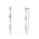 ORECCHINI PENDENTI CON CATENELLA E ZIRCONI MULTIFORMA COLORATI - YC2676C896