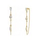 ORECCHINI PENDENTI CON CATENELLA E ZIRCONI MULTIFORMA COLORATI - YC2676C896