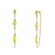 ORECCHINI PENDENTI CON CATENELLA E ZIRCONI MULTIFORMA COLORATI - YC2676C896