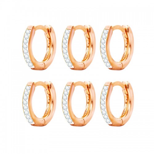 SET DI 6 ORECCHINI CON STRASS - YF2161272C42