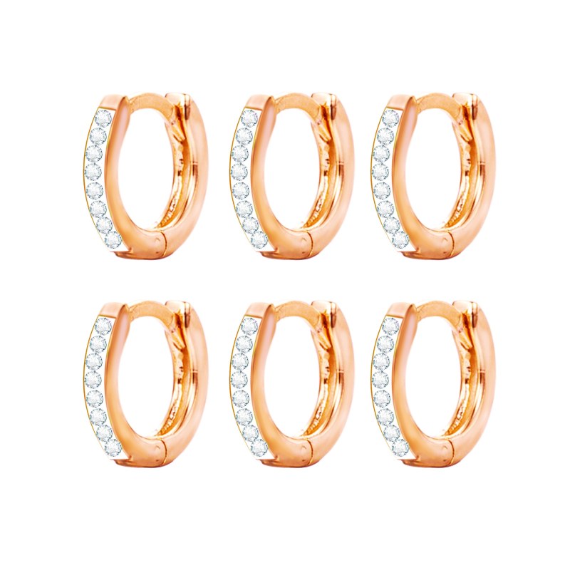 SET DI 6 ORECCHINI CON STRASS - YF2161272C42 SET DI 6 ORECCHINI CON STRASS - YF2161272C42