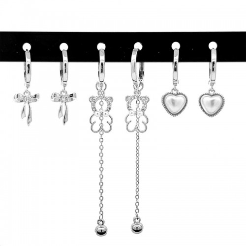 SET 6 ORECCHINI A CERCHIO - YK23122E759