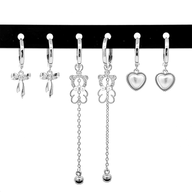 SET 6 ORECCHINI A CERCHIO - YK23122E759