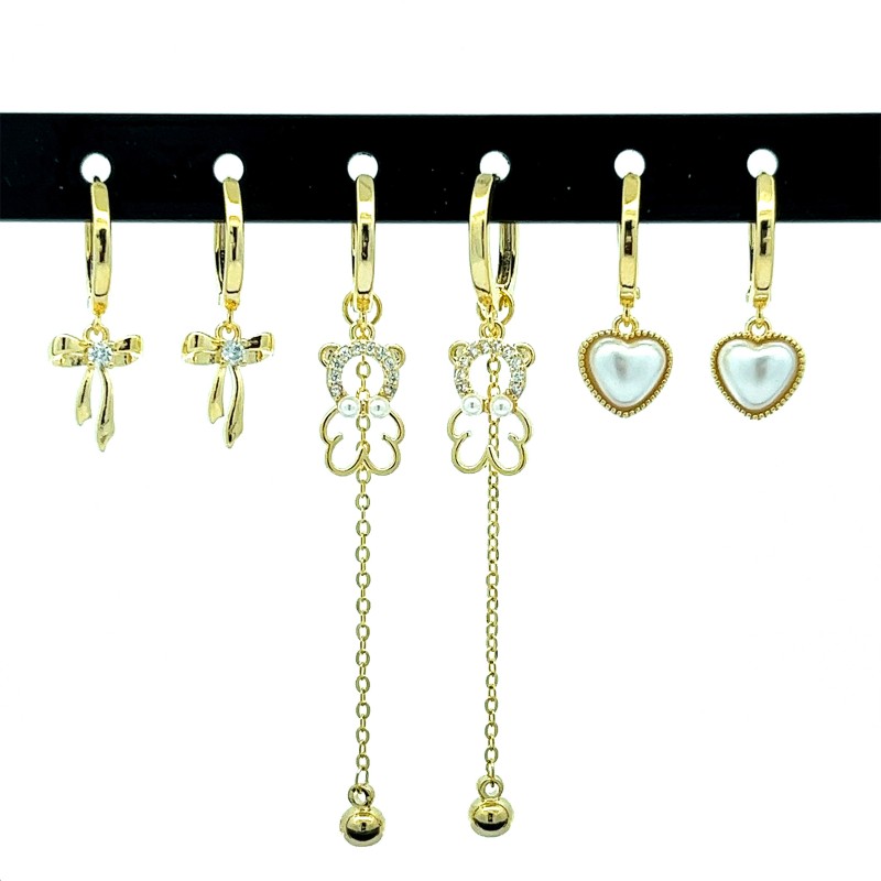 SET 6 ORECCHINI A CERCHIO - YK23122E759