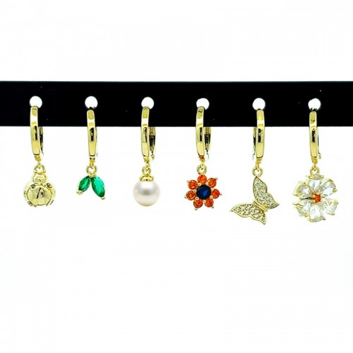 SET 6 ORECCHINI A CERCHIO - YK23124E761