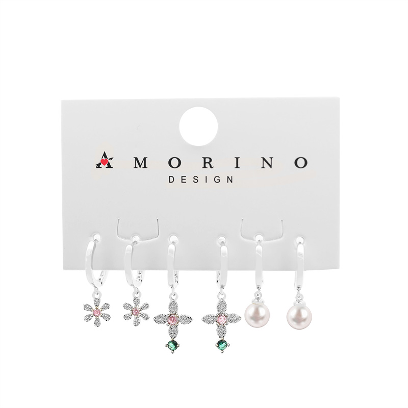 SET 6 ORECCHINI A CERCHIO CON PENDENTE - YK2411328B763 SET 6 ORECCHINI A CERCHIO CON PENDENTE - YK2411328B763
