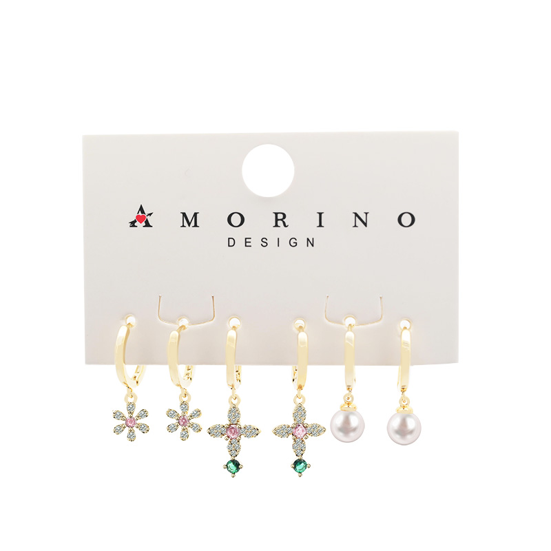 SET 6 ORECCHINI A CERCHIO CON PENDENTE - YK2411328B763 SET 6 ORECCHINI A CERCHIO CON PENDENTE - YK2411328B763