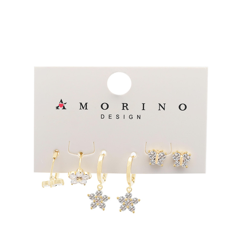 SET 6 ORECCHINI CON ZIRCONE - YK24118B768