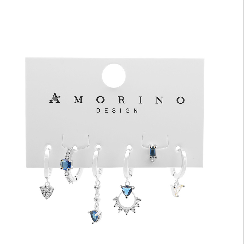 SET 6 ORECCHINI DIVERSI CON ZIRCONE - YK241224767 SET 6 ORECCHINI DIVERSI CON ZIRCONE - YK241224767