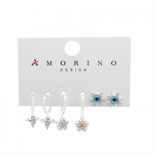 SET 6 ORECCHINI CON ZIRCONE - YK241248B764