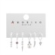 SET 6 ORECCHINI DIVERSI CON ZIRCONE - YK2412512B762 SET 6 ORECCHINI DIVERSI CON ZIRCONE - YK2412512B762