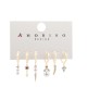 SET 6 ORECCHINI DIVERSI CON ZIRCONE - YK2412512B762 SET 6 ORECCHINI DIVERSI CON ZIRCONE - YK2412512B762