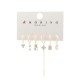 SET 6 ORECCHINI DIVERSI CON ZIRCONE - YK241252B766