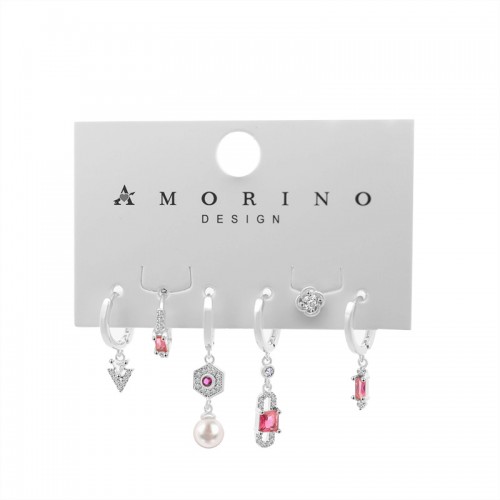 SET 6 ORECCHINI DIVERSI CON ZIRCONE - YK2412696B761