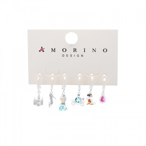 SET 6 ORECCHINI FIABESCHI CON ZIRCONI - YK25120C160