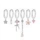 SET 6 ORECCHINI DIVERSI CON CIONDOLI - YK26132C850
