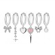 SET 6 ORECCHINI DIVERSI CON CIONDOLI - YK26132C851