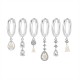 SET 6 ORECCHINI DIVERSI CON CIONDOLI A GOCCIA - YK26132C852