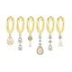 SET 6 ORECCHINI DIVERSI CON CIONDOLI A GOCCIA - YK26132C852