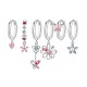 SET 6 ORECCHINI DIVERSI CON CIONDOLI ROMANTICI - YK26132C853