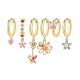 SET 6 ORECCHINI DIVERSI CON CIONDOLI ROMANTICI - YK26132C853