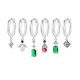 SET 6 ORECCHINI DIVERSI CON CIONDOLI GEOMETRICI - YK26132C860