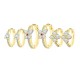 SET 6 ORECCHINI A CERCHIO CON ZIRCONI - YK26132C861