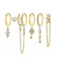 SET 6 ORECCHINI DIVERSI CON ZIRCONI - YK26132C866