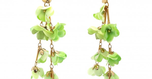 ORECCHINI PENDENTI BIBLO' MILANO - Fiore Marrone Con Chiusura A Farfallina, Gioielli Eleganti In Confezione Regalo - 3