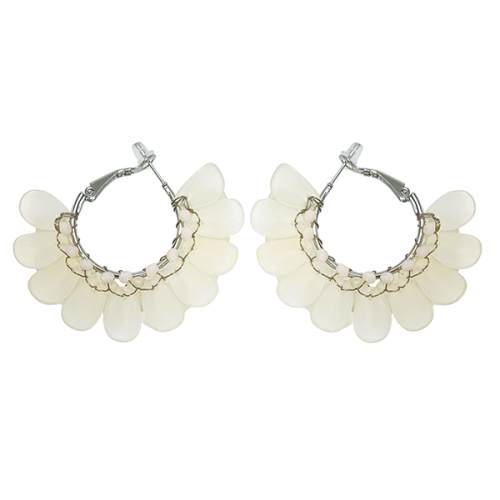 ORECCHINI A CERCHIO PETALI - YNK2384E292