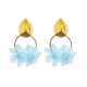 ORECCHINI PENDENTI CON FIORI IN PLASTICA - YNK2384E295