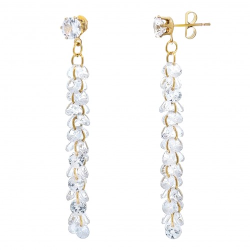 ORECCHINO CERCHIO CON VETRO CRISTALLO - YNK2388E570