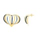 ORECCHINI CUORE CURVO INTRECCIATO SMALTATO - YNK24196B817 ORECCHINI CUORE CURVO INTRECCIATO SMALTATO - YNK24196B817