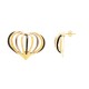 ORECCHINI CUORE CURVO INTRECCIATO SMALTATO - YNK24196B817 ORECCHINI CUORE CURVO INTRECCIATO SMALTATO - YNK24196B817