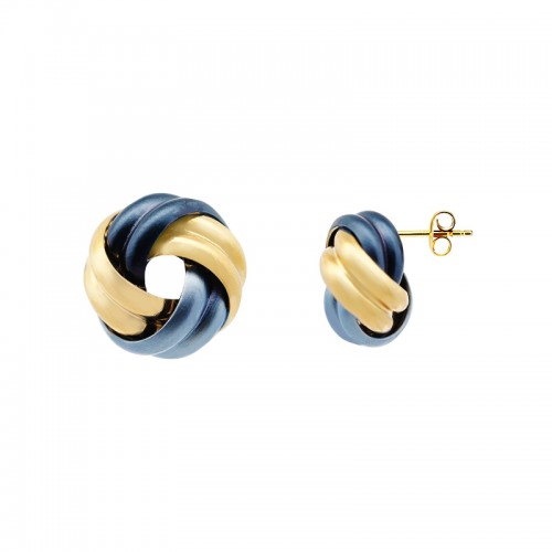 ORECCHINI SMALTATI A NODO - YNK24784B818