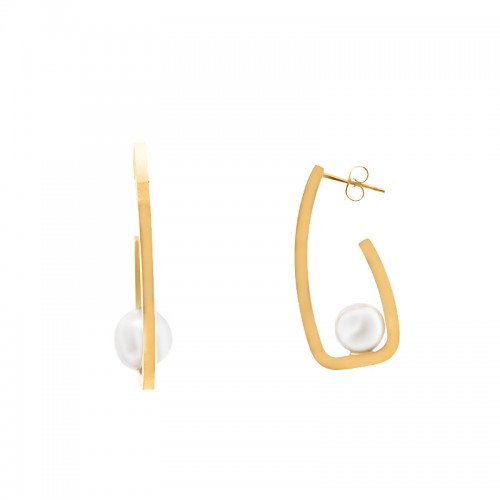 ORECCHINI A CERCHIO J CON PERLA - YY2563O10