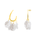 ORECCHINI PENDENTI CON PETALI BIANCHI - YY2564C140 ORECCHINI PENDENTI CON PETALI BIANCHI - YY2564C140