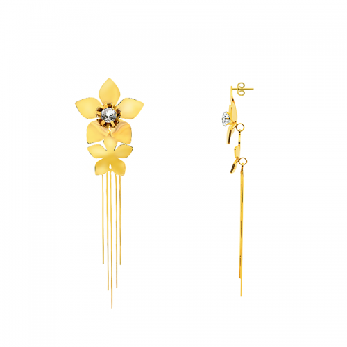 ORECCHINI PENDENTI FIORI CON NAPPE - YY2564C141