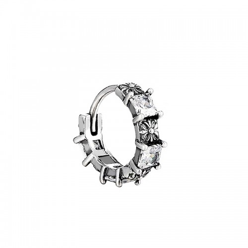 ORECCHINO A CERCHIO CON CROCE E ZIRCONE - JJ25384C227