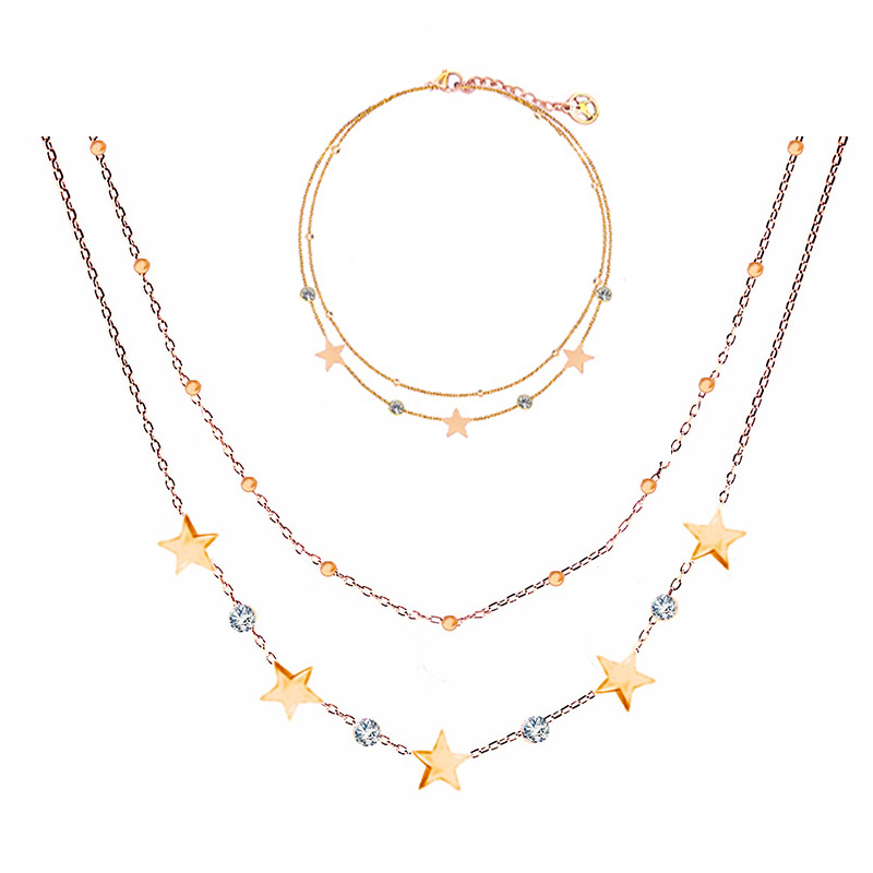 PARURE STELLA & ZIRCONIA & DOPPIO FILO - JN219188D1/C23