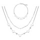 PARURE CUORE & ZIRCONIA & DOPPIO FILO - JN219188D2/C22