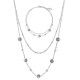 PARURE ALBERO DELLA VITA & ZIRCONIA & DOPPIO FILO - JN23888E843/E845