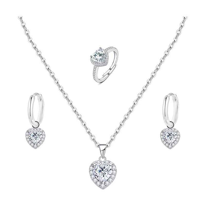 PARURE ZIRCONE CUORE COLORATO - MY25496B475/B474/B473